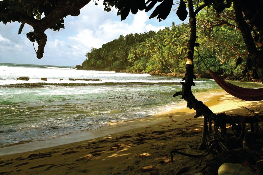 La plage de Mirissa Roch POUSSIN