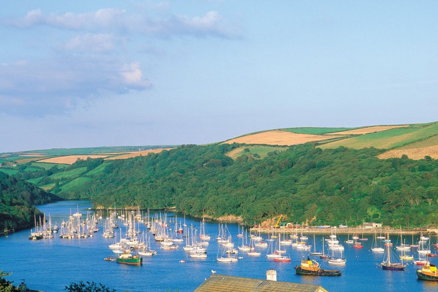 Polruan, petit village de pêcheurs situé près de Fowey. Alamer - Iconotec