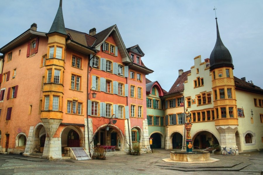 Place centrale de la ville de Bienne. Repistu - iStockphoto