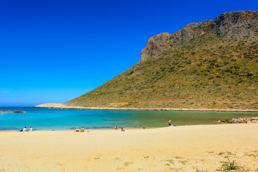 Plage de Stavros où a été tourné le film 