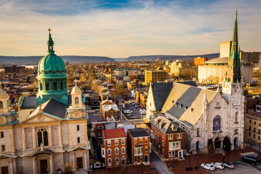 Vue sur Harrisburg. Jon Bilous - Shutterstock.com