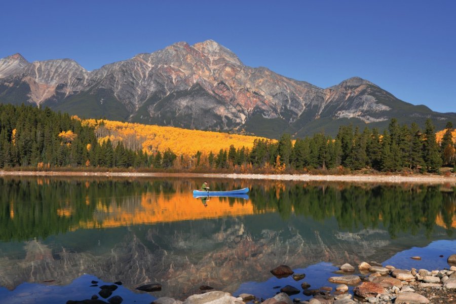 Patricia Lake, Japser National Park. Tourism Jasper