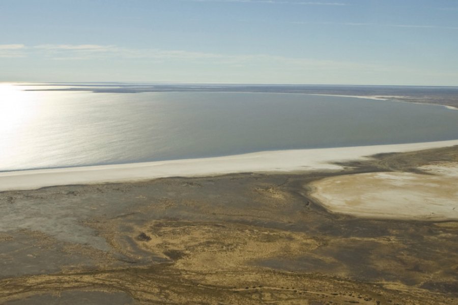 Vue aérienne du Lake Eyre SATC