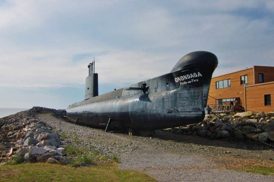 Sous-marin Onondaga au Site historique maritime de la Pointe-au-Père. Valérie Fortier