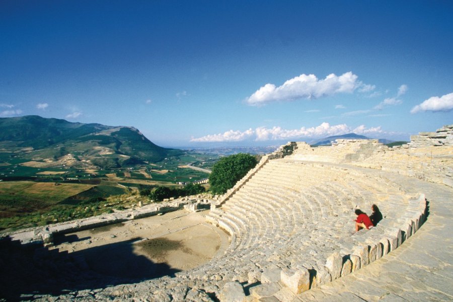 Théâtre grec dans la zone archéologique de Segeste. Author's Image
