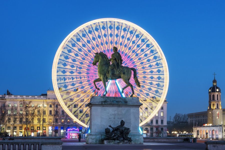 La statue de Louis XIV sur la place Bellecour. Prochasson Frederic / Shutterstuck.com