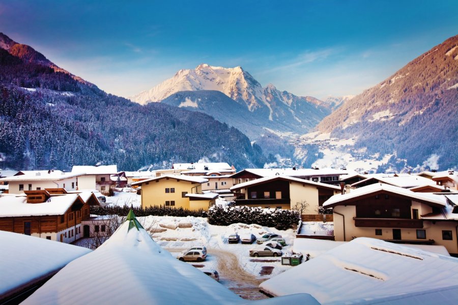 Vue panoramique de la station de Mayrhofen. Prescott09 - iStockphoto