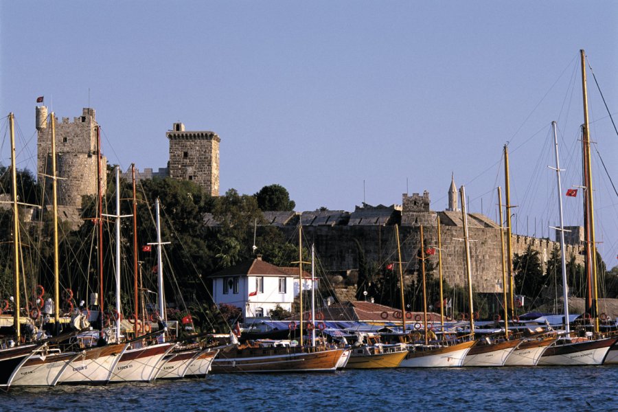 Marina et château de Saint-Pierre à Bodrum. Author's Image