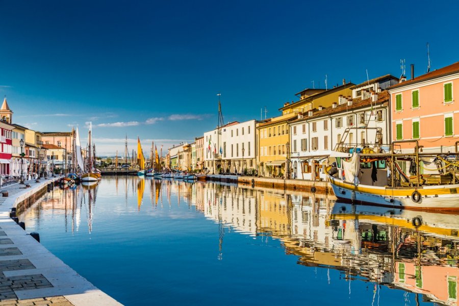 Le port canal Léonardesque, le coeur de Cesenatico. GoneWithTheWind - Shutterstock.com