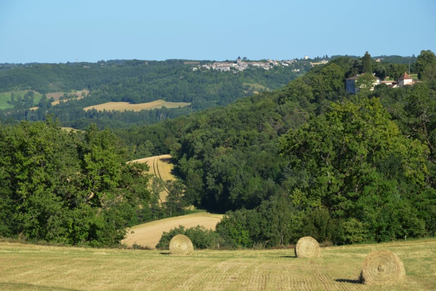 Vue sur Beauville. CDT47