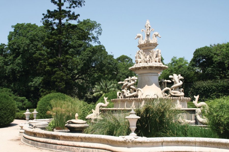 Fontaine du Jardim Botânico de Ajuda. (© Stéphan SZEREMETA))