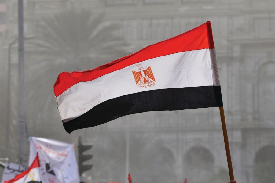 Les drapeaux égyptiens de la place Tahrir lors des contestations en 2011. Joel Carillet - iStockphoto.com