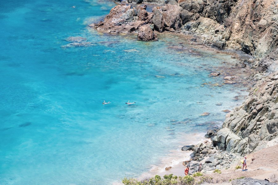 Snorkeling à Colombier. Comité territorial du tourisme de Saint-Barthélemy