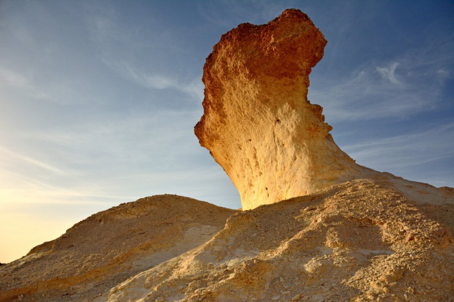 Formations rocheuses dans le désert de Zekreet. (© Alizada Studios - Shutterstock.com))