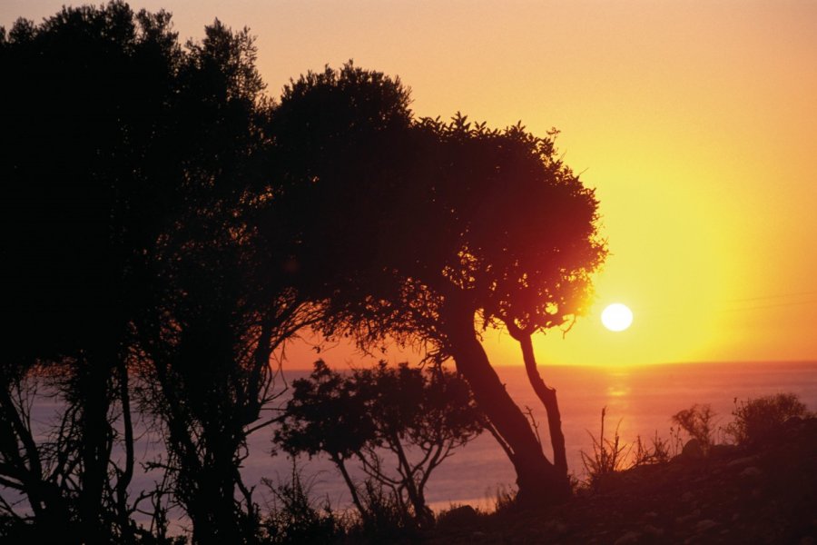 Site de Kourion au coucher du soleil. Tom Pepeira- Iconotec