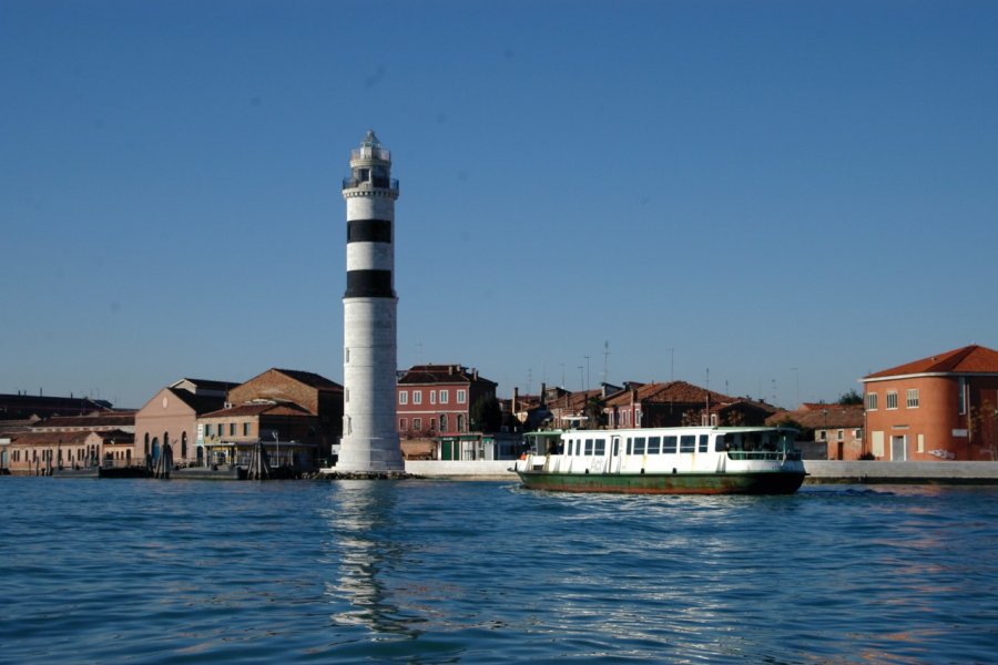 Arrivée sur l'île de Murano en vaporetto. Stéphan SZEREMETA