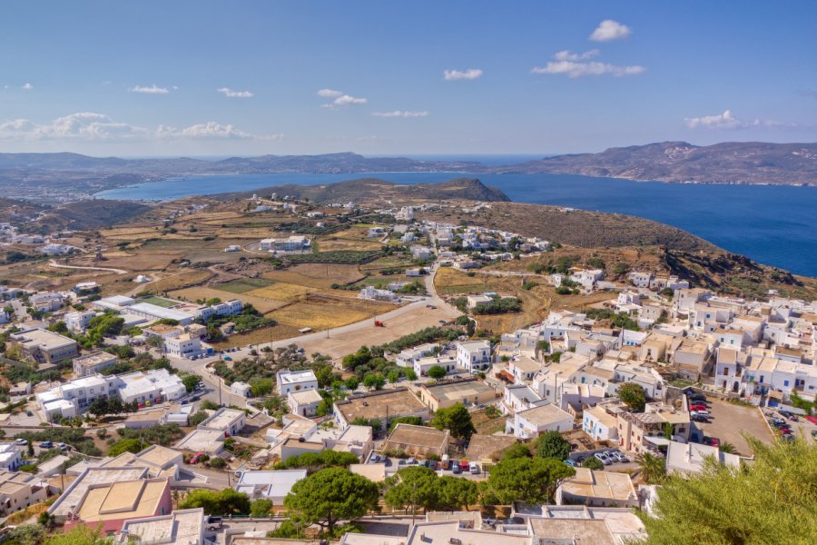 Vue sur Plaka et Trypiti depuis le kastro. Lefteris Papaulakis - Shutterstock.com