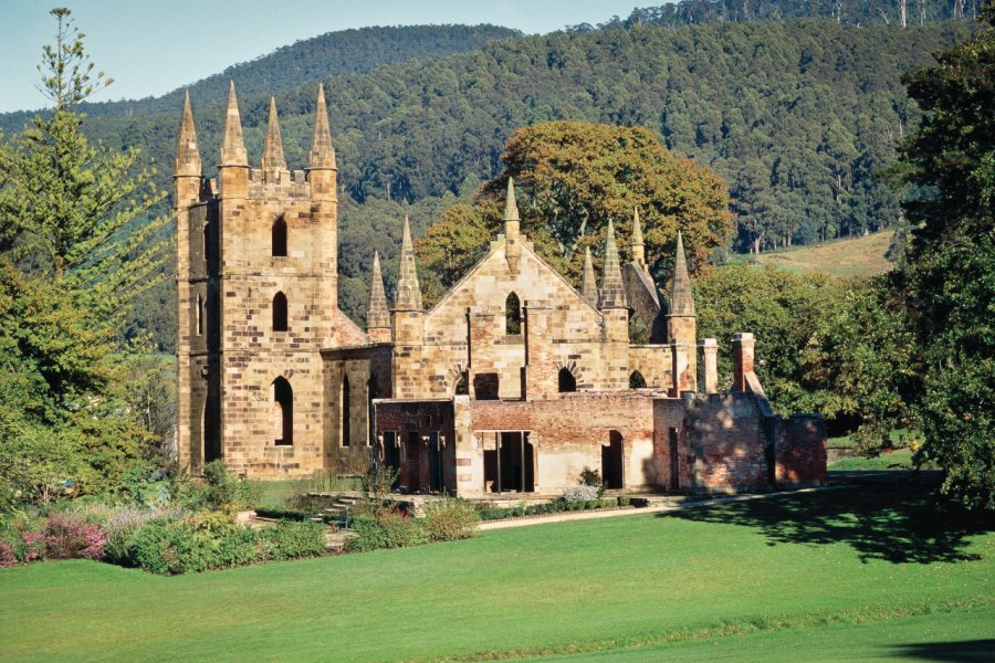 Église de Port Arthur Historic Sites. Tourism Tasmania & Holger Leue