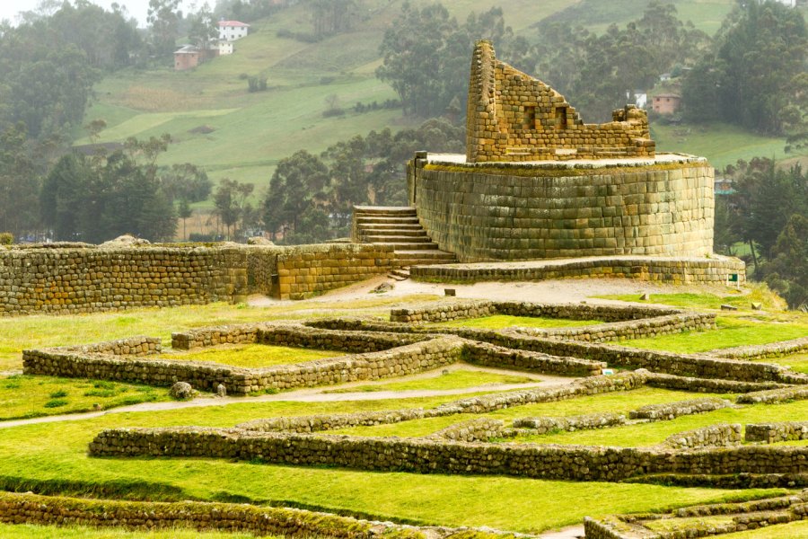 Le temple du Soleil sur le site d'Ingapirca. Ammit Jack - Shutterstock.com