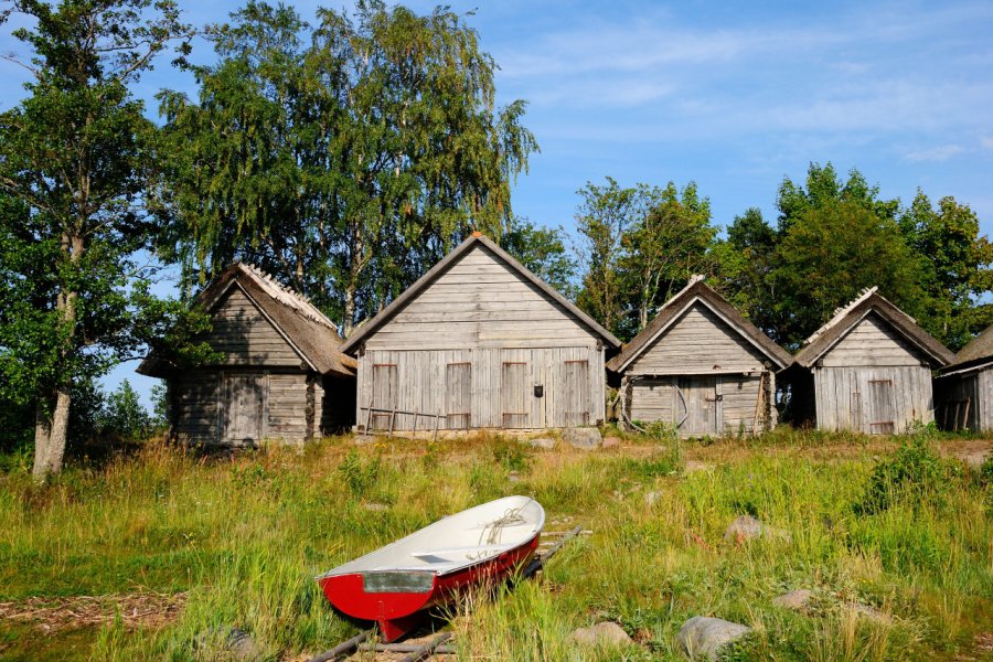 Cabanes de pêcheurs, Altja. Nigar Alizada - Shutterstock.com