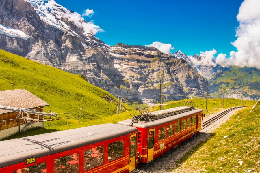 Le train à crémaillère de Jungfraujoch. Julia Chan Kar Wai - Shutterstock.com