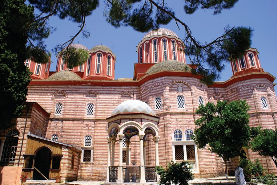 Monastère de Xenofontos, Mont Athos, Karyes. Papadimitriou - iStockphoto