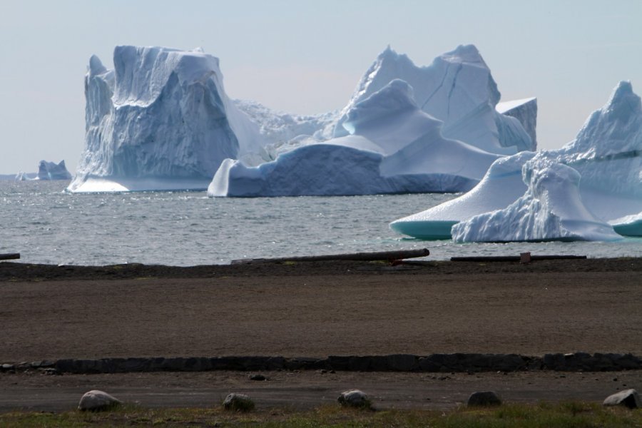 Les icebergs sont souvent proche du rivage. Stéphan SZEREMETA
