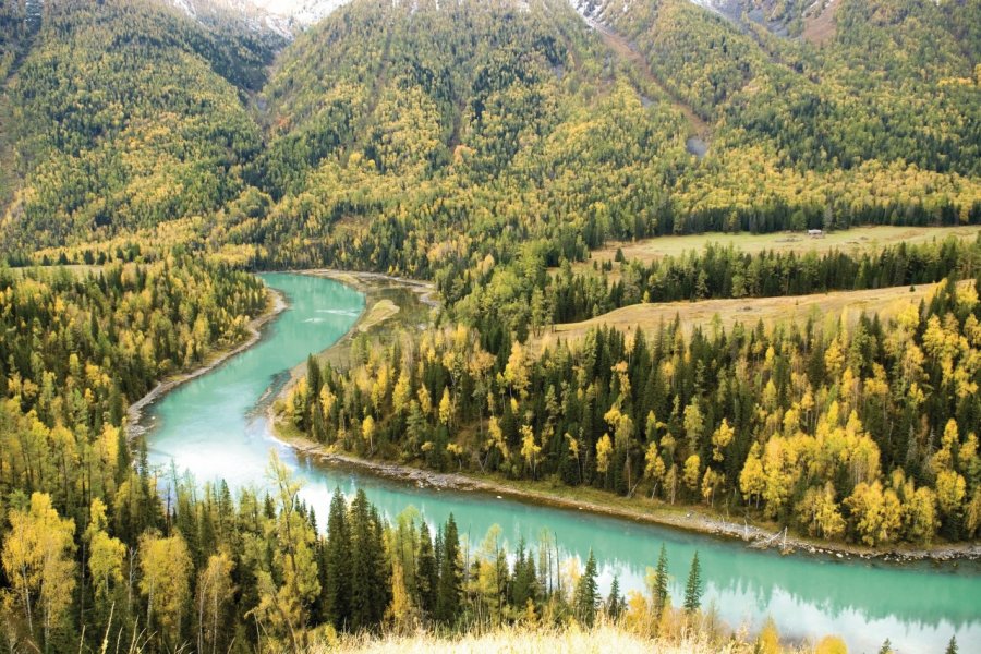 Réserve naturelle du lac Kanas, massif de l'Altaï. Alamer - Iconotec