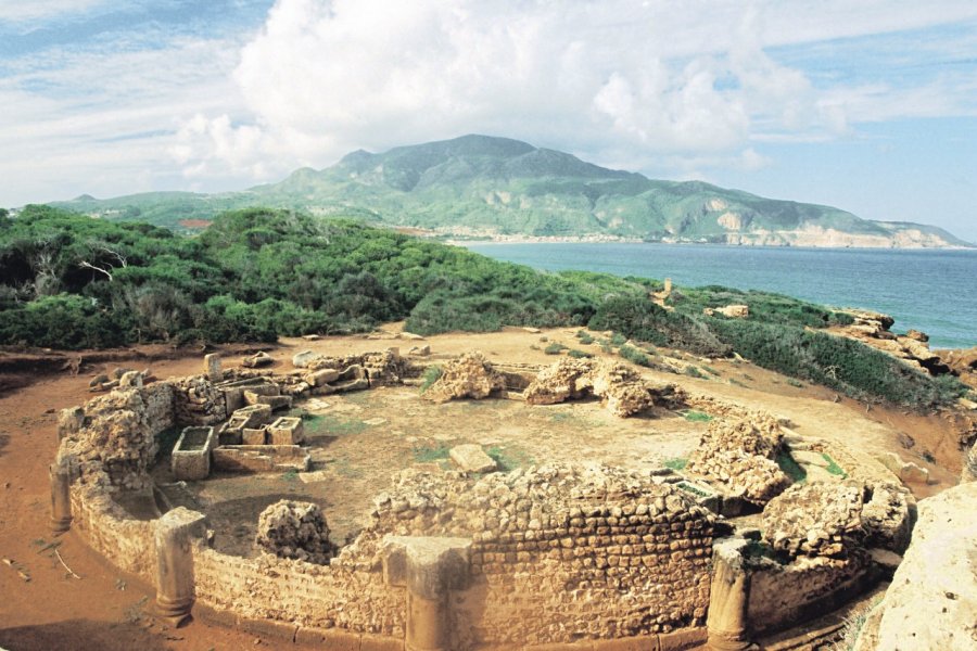 Mausolée circulaire du site archéologique de Tipasa. Sébastien CAILLEUX