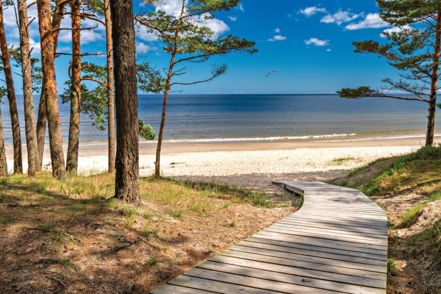 Plage sur la presqu'île de Jurmala. gorsh13 - iStockphoto.com