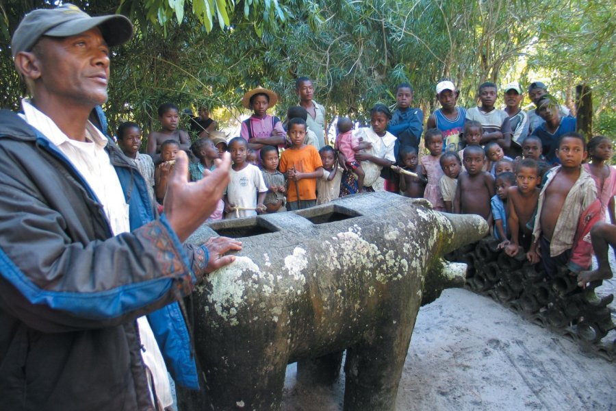 Fameux éléphant de pierre d'Ambohitsara, au nord de Mananjary Arnaud BONNEFOY