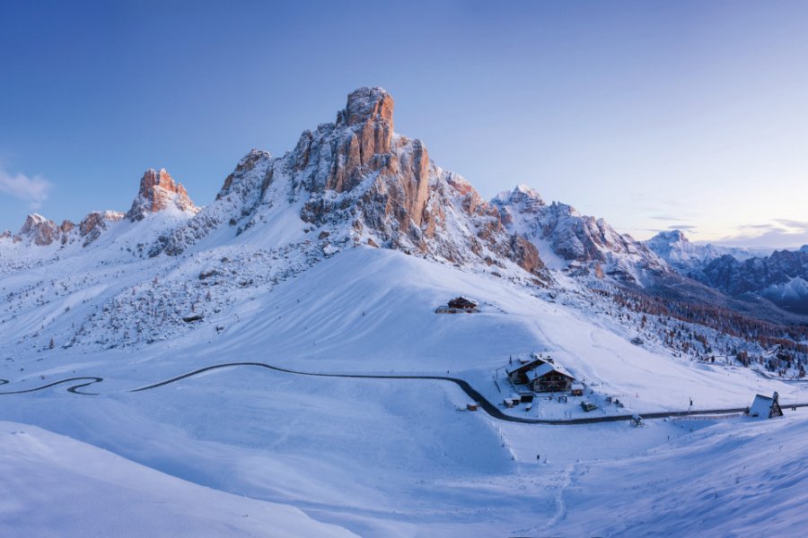 Paysage hivernal à Passo de Giau. gornostaj - iStockphoto.com