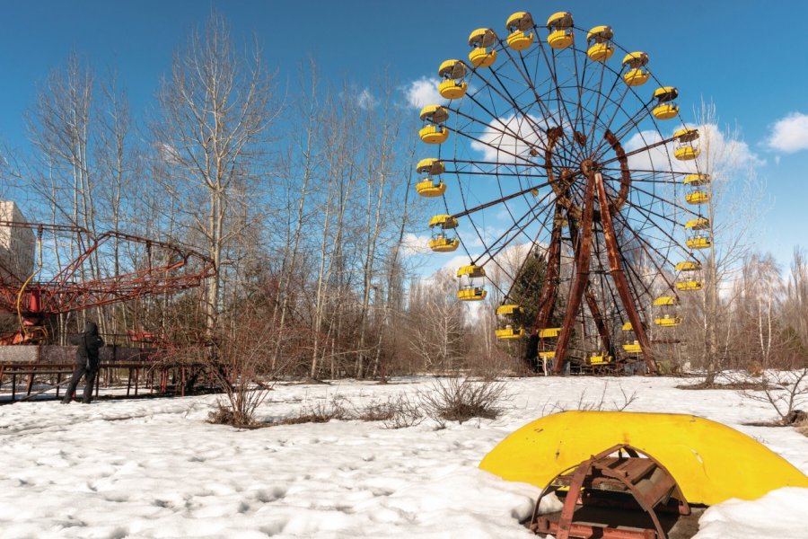 Grande roue de Pripyat, Tchernobyl. svedoliver - Fotolia