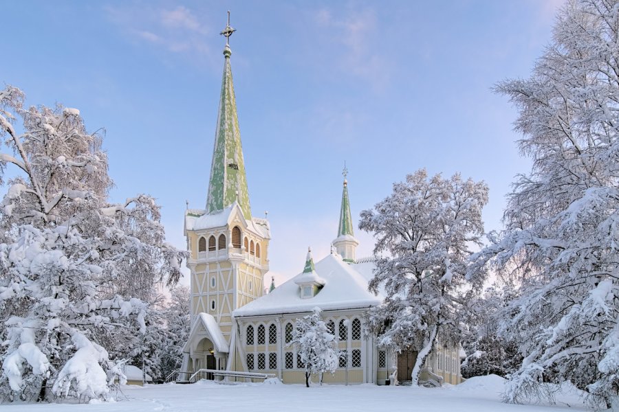 L'église de Jokkmokk. Mikhail Markovskiy - Shutterstock.com
