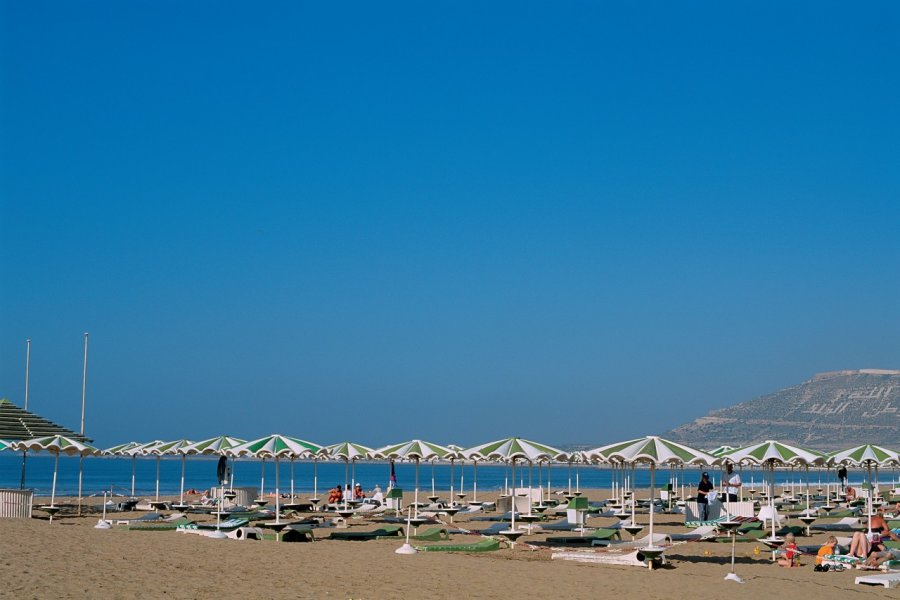La plage d'Agadir. Author's Image