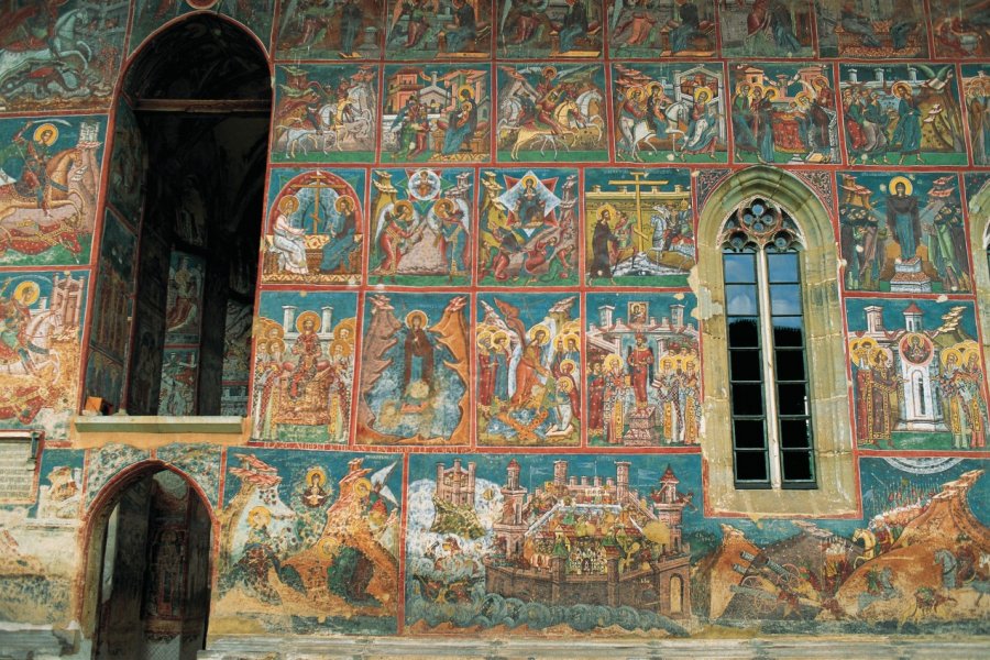 Fresque de l'église du monastère de Moldoviţa. Hugo Canabi - Iconotec