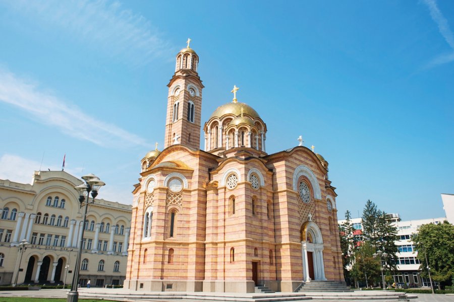 Nouvelle cathédrale orthodoxe du Christ-Sauveur, à Banja Luka. Joyt - iStockphoto