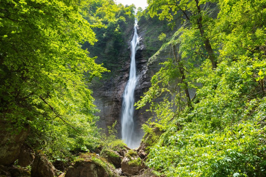 Chute de Skakavac, dans la forêt primaire de la Perućica du parc national de Sutjeska. AleksandarPhotograpy - shutterstock.com