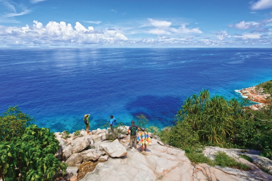 Au sommet de l'île Aride. Barbara & Hartmut  - Office du tourisme des Seychelles