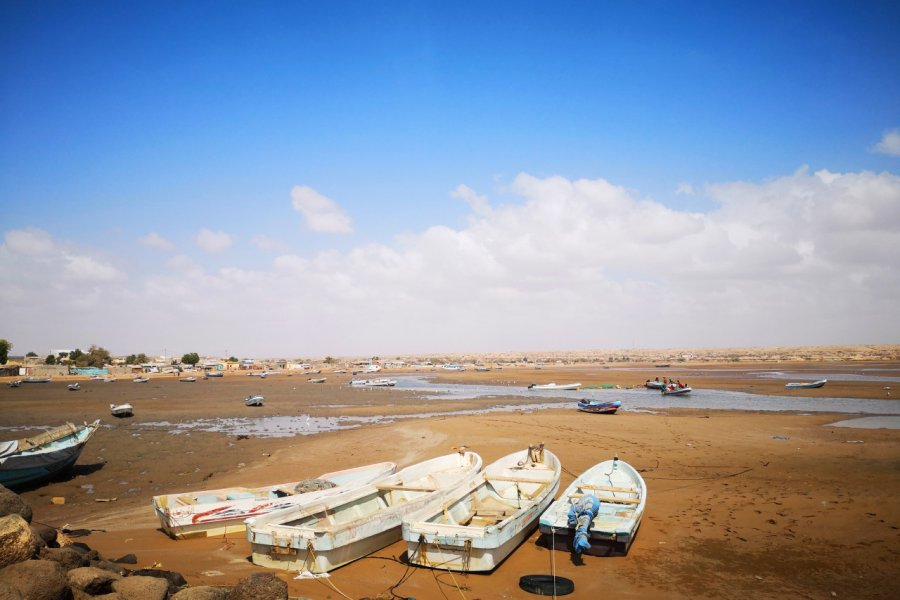 Le port d'Obock... à marée basse. Sophie ROCHERIEUX