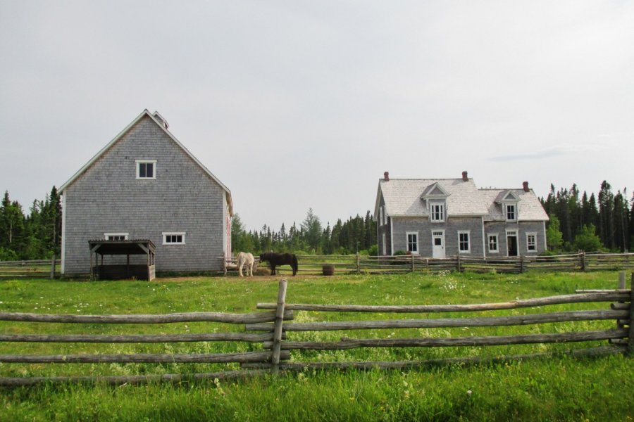 Village historique acadien à Bertrand au Nouveau-Brunswick. Valérie FORTIER