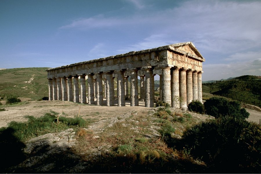 Temple dans la zone archéologique de Segeste. Author's Image