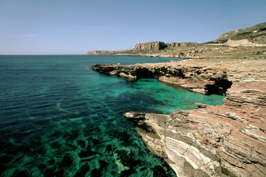 San Vito lo Capo, petite baie adossée au mont Monaco. Author's Image