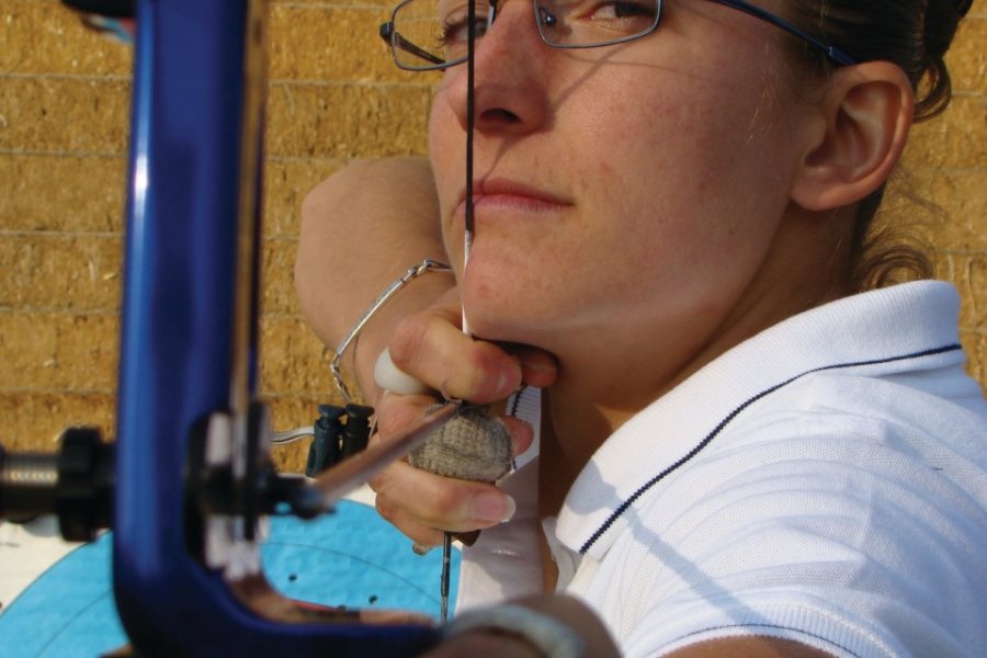 Bérengère Schuh, Médaille de bronze aux JO de Pékin en 2008. (© Julia Valentin))