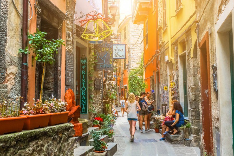 Balade dans les rues de Corniglia. Zharov Pavel - Shutterstock.com