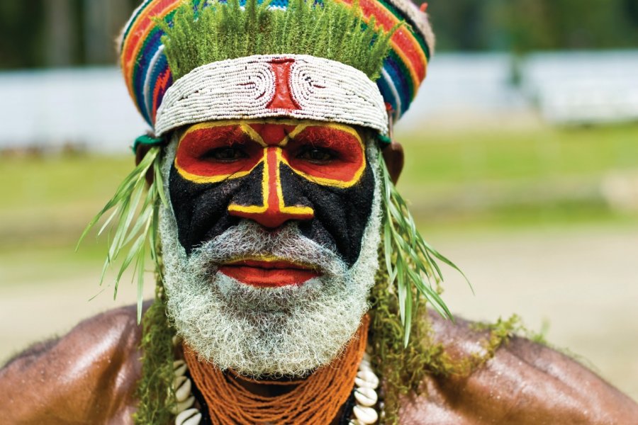 Portraits de guerriers Melpa de la région de Mount Hagen. Western Highlands Province. Philippe Gigliotti