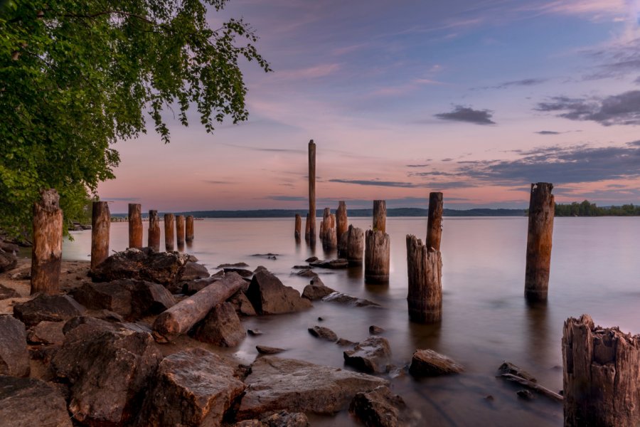 Ancienne jetée dans une réserve naturelle à Timrå. Florin suiu - Shutterstock.com