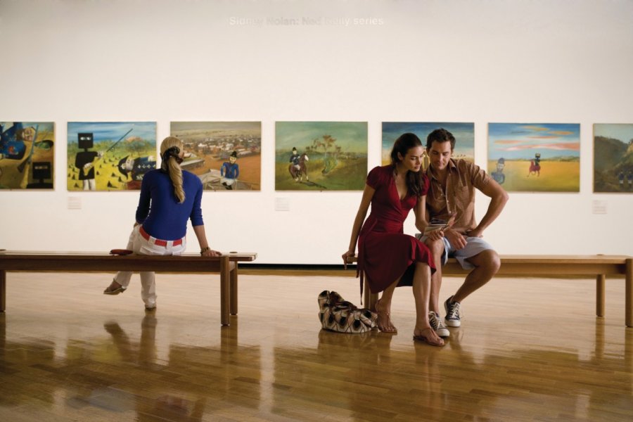 Ned Kelly Series, Sidney Nolan au the National Gallery of Australia. Australian Capital Tourism  / Tourism Australia / Geoff Lung