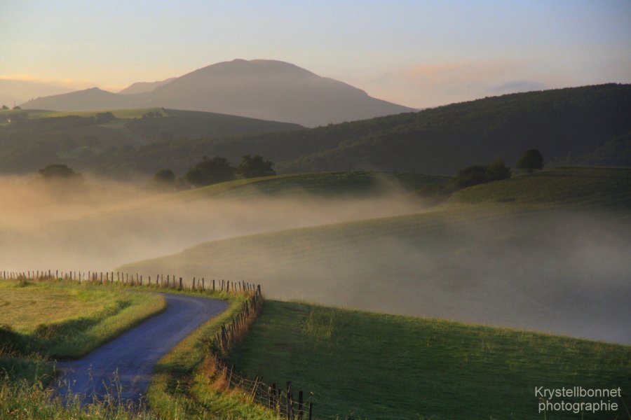 Au petit jour, campagne près de Saint-Pée-sur-Nivelle. Krystell BONNET photographie