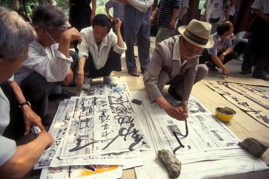 Calligraphes dans Tapgol Park. amnat30 - Shutterstock.com